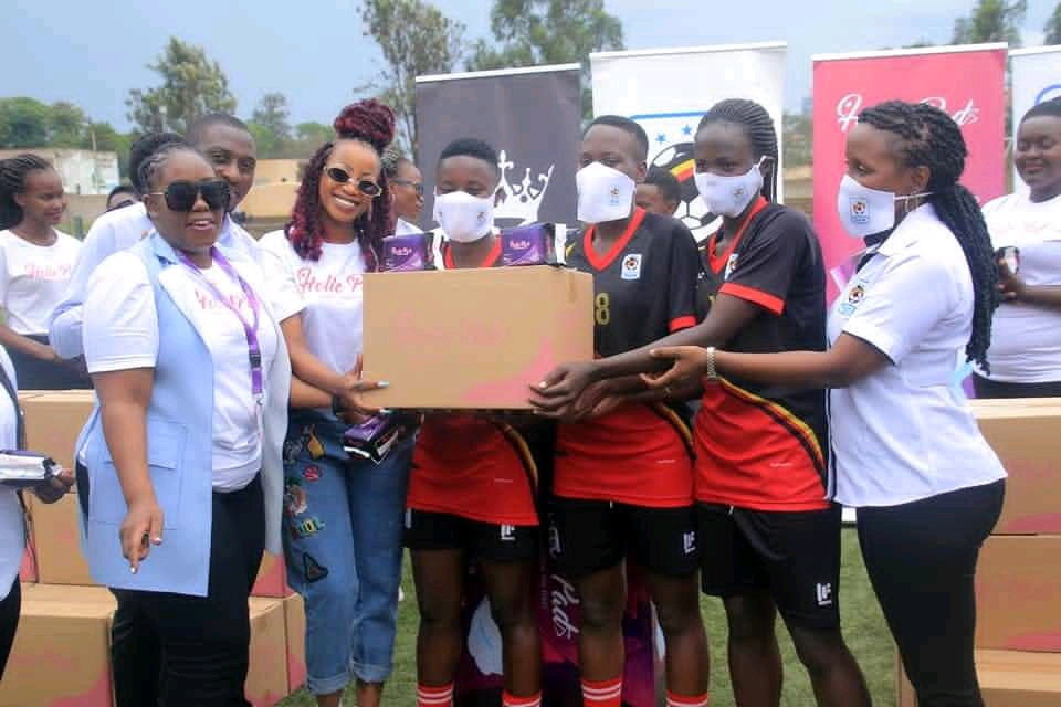 Women Football: Music Star, Sheebah Karungi Donates 1500 Packs Of Holic Pads To U17 National Team