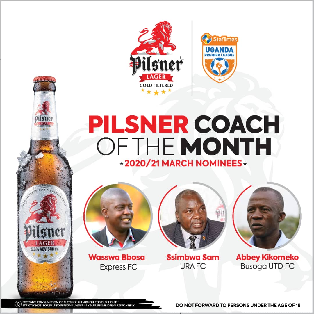 Pilsner awards: URA’s Ssimbwa, Mukwala nominated for March’s best awards