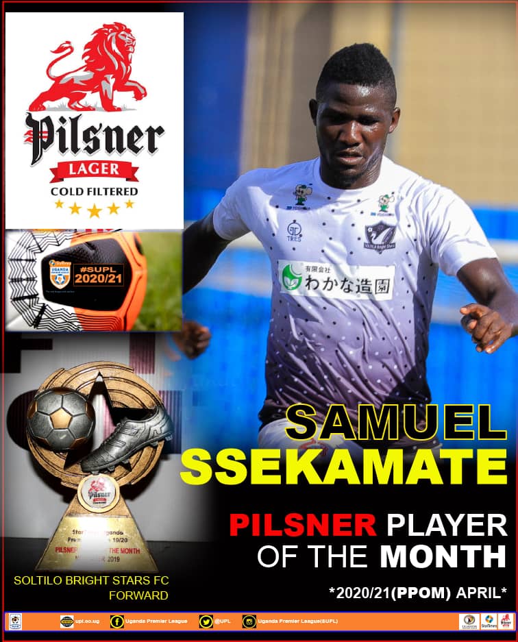 Ssekamate, Baker Mbowa are Pilsner best of April