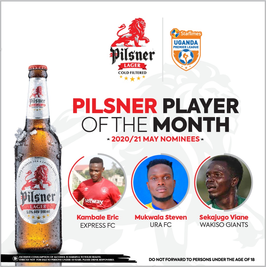 UPL Pilsner Awards: Eric Kambale, Steven Mukwala, Viane Sekajugo shortlisted for May