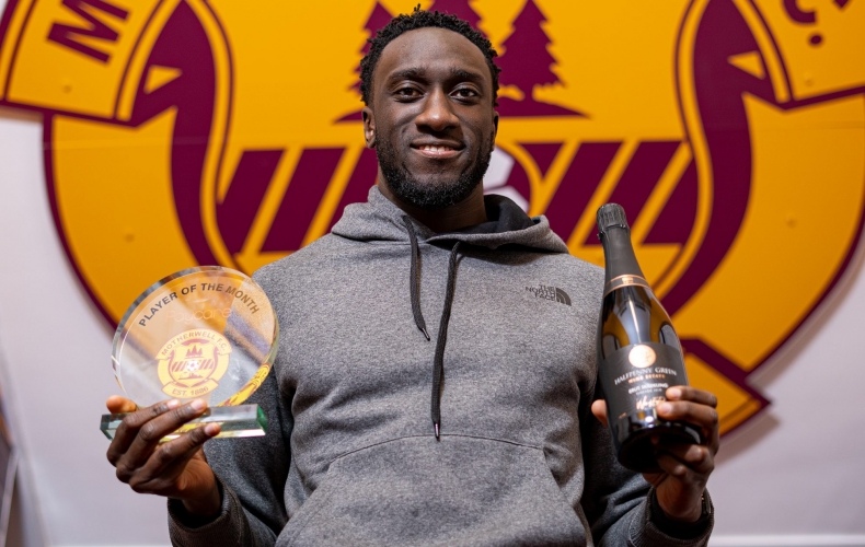 Bevis Mugabi wins Motherwell player of the month for November