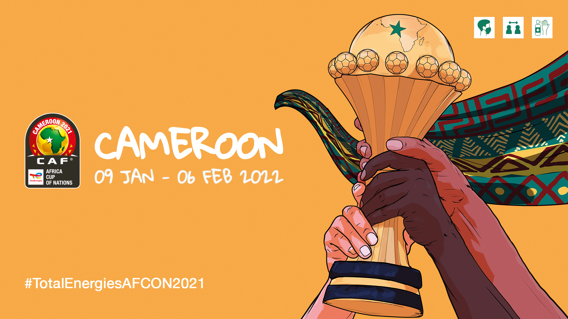 Afcon 2021: Tournament’s official poster launched as kick-off time comes closer