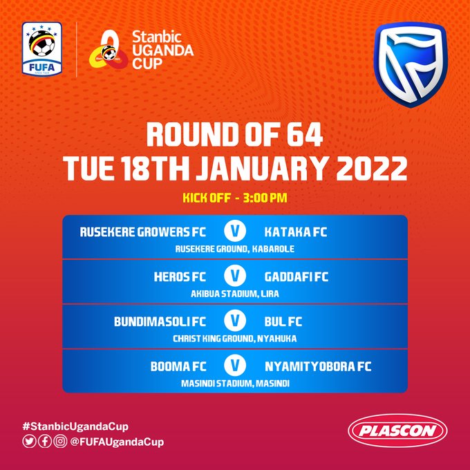 Stanbic Uganda Cup: 2021/2022 season kick off with Heros FC taking on Gaddafi FC as Booma FC host Nyamityobora