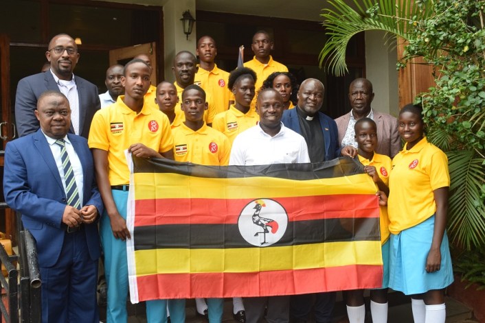 Hon Ogwang flags off Buddo SS to Morocco for Africa Schools championship