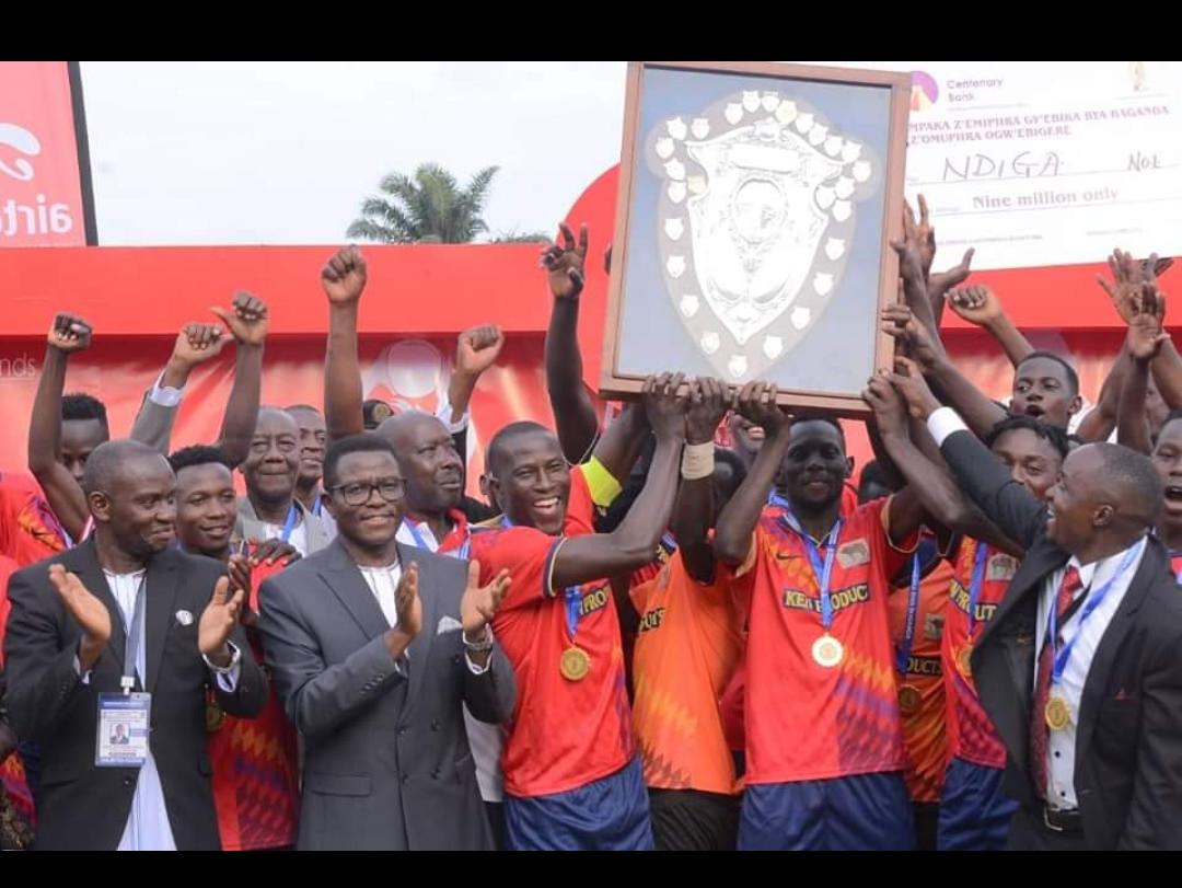 George Senkaba strikes Ndiga to maiden Bika football trophy