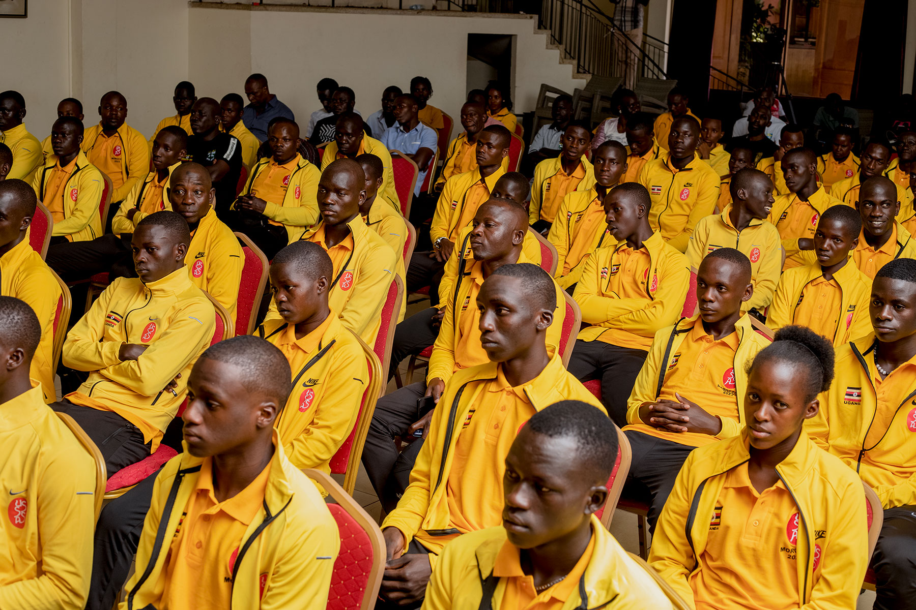 St. Noa Girls, Kibuli SS, Amus College flagged off to Morocco for ISF football championship