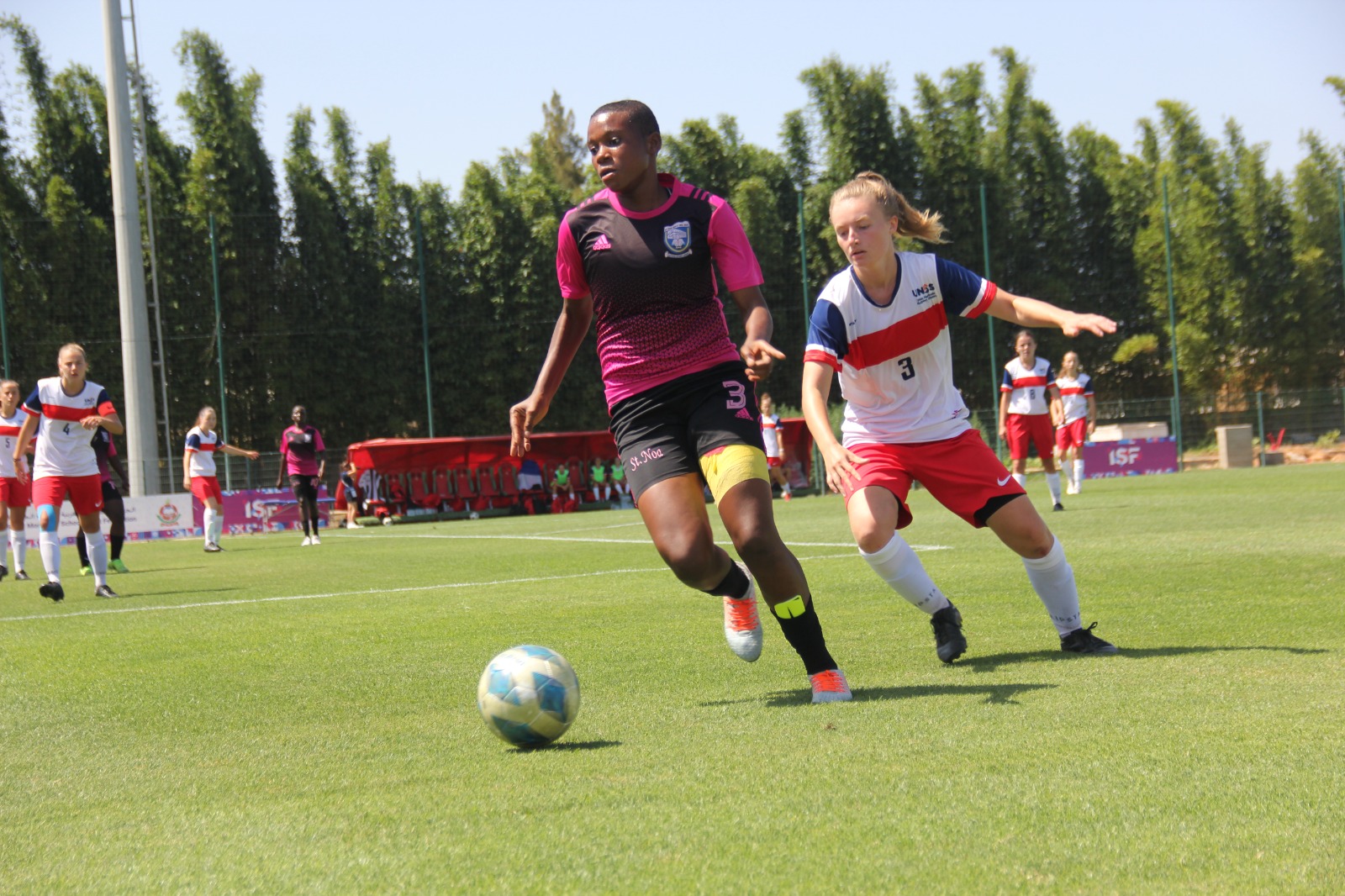 St. Noa Girls-Zana beat France to storm semi-final at ISF World Schools football championship