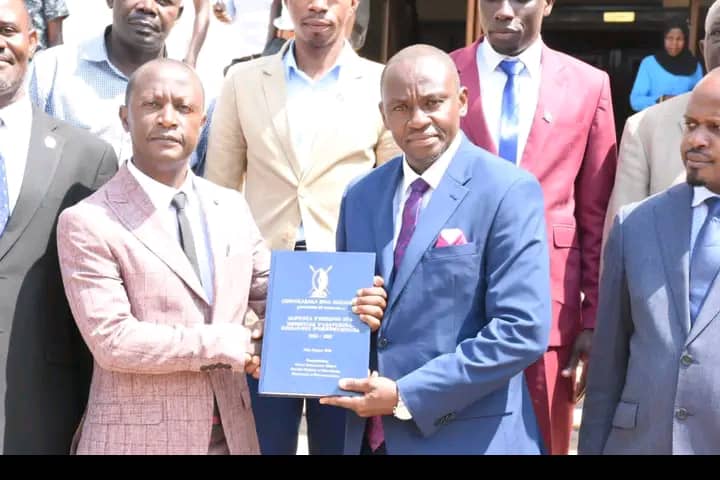 Owek. Henry Ssekabembe hands over office to new minister