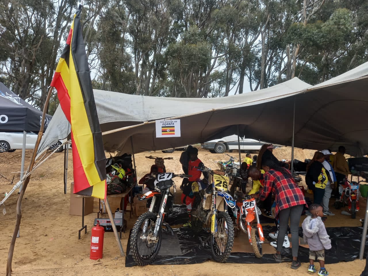 Ugandan bikes finally released just hours to racing