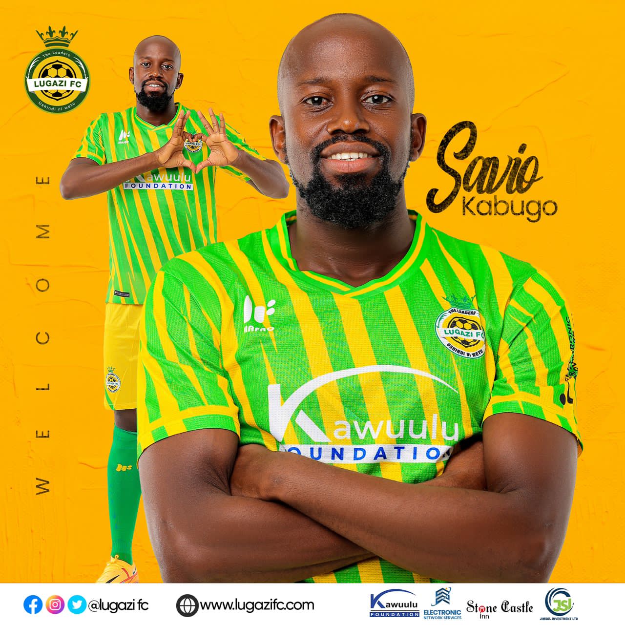Former Uganda Cranes defender Savio Kabugo Unveiled at Lugazi FC