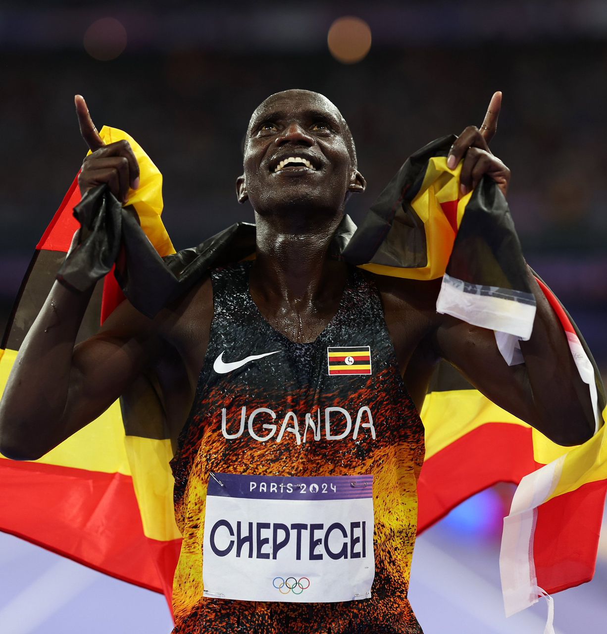 Joshua Cheptegei wins a nail biting 10,000 race to secure first medal for Uganda