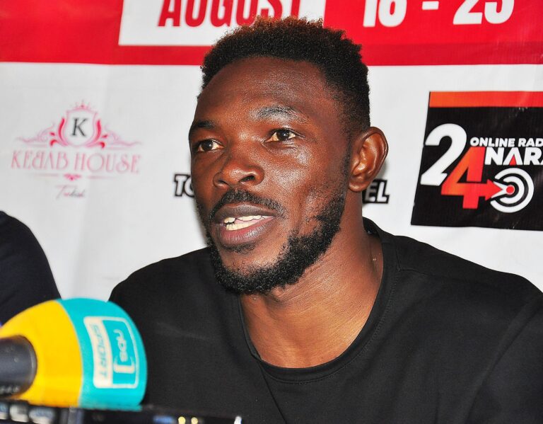 Super Middleweight pugilist John Sserunjogi in partnership with Kebab House Restaurant