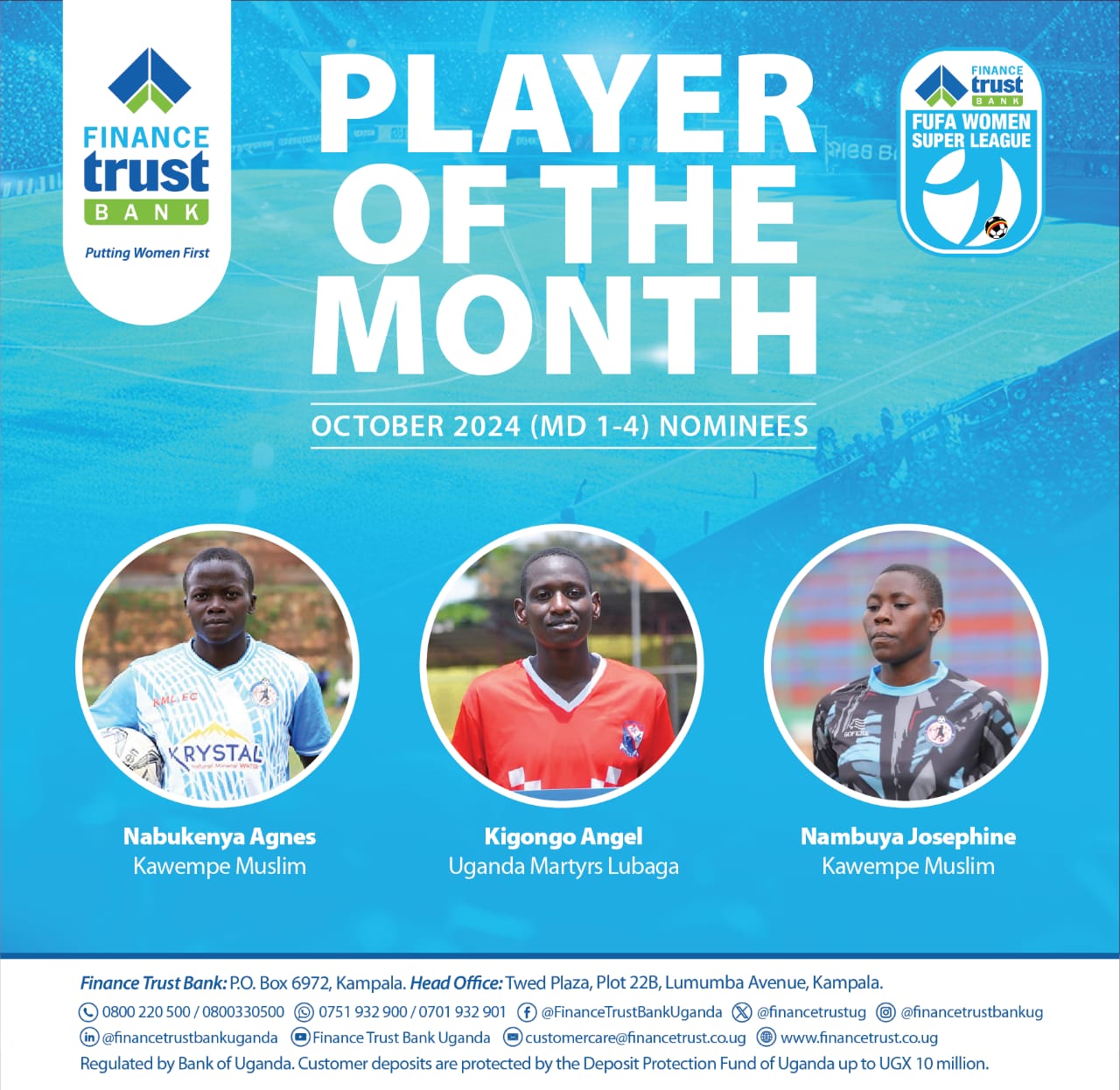 FTB Awards: Kawempe Muslim Ladies’ trio dominate nominees’ list