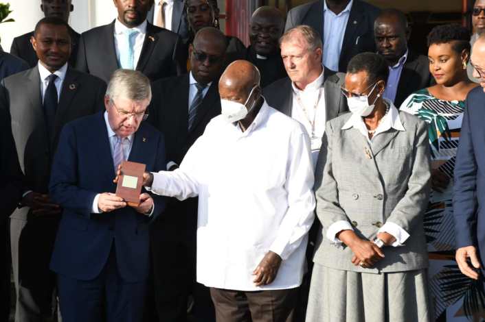 Thomas Bach ends three day visit with a promise for modern international Olympic multi purpose facility to Uganda