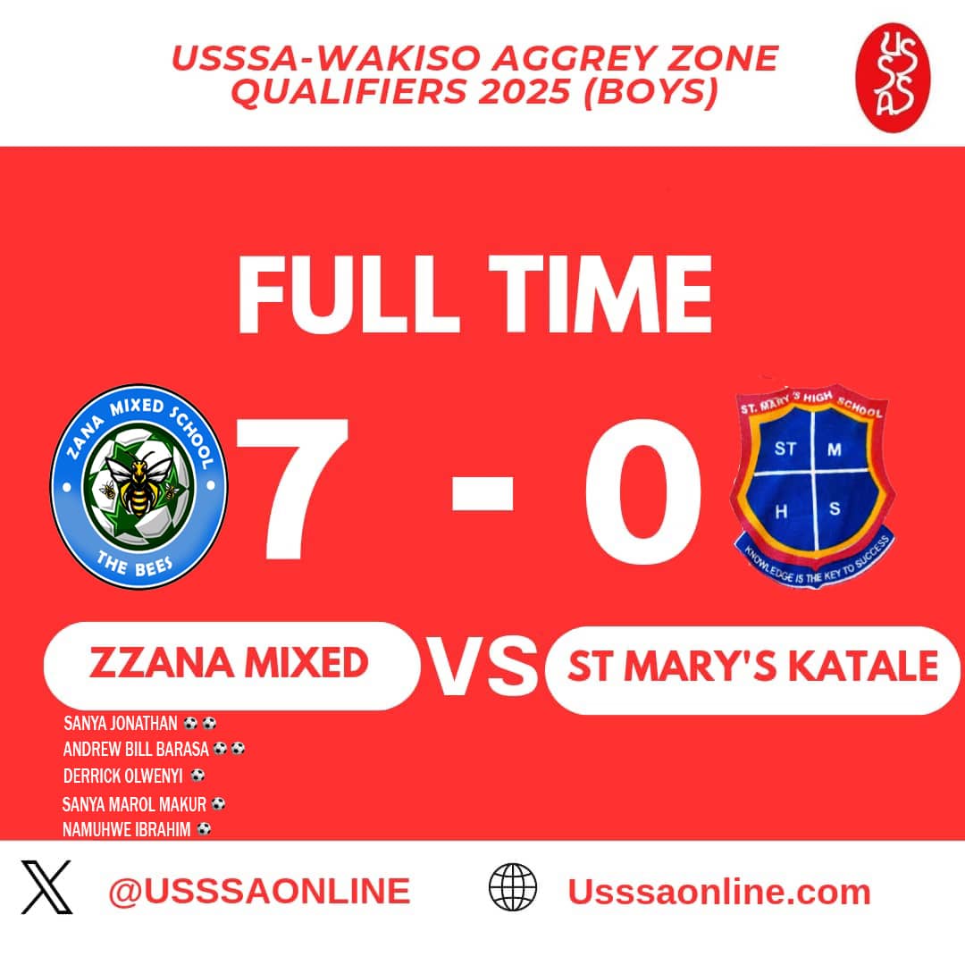Zzana Mixed thrashes St. Mary’s High School-Katale in USSSA National Boys football championship qualifiers