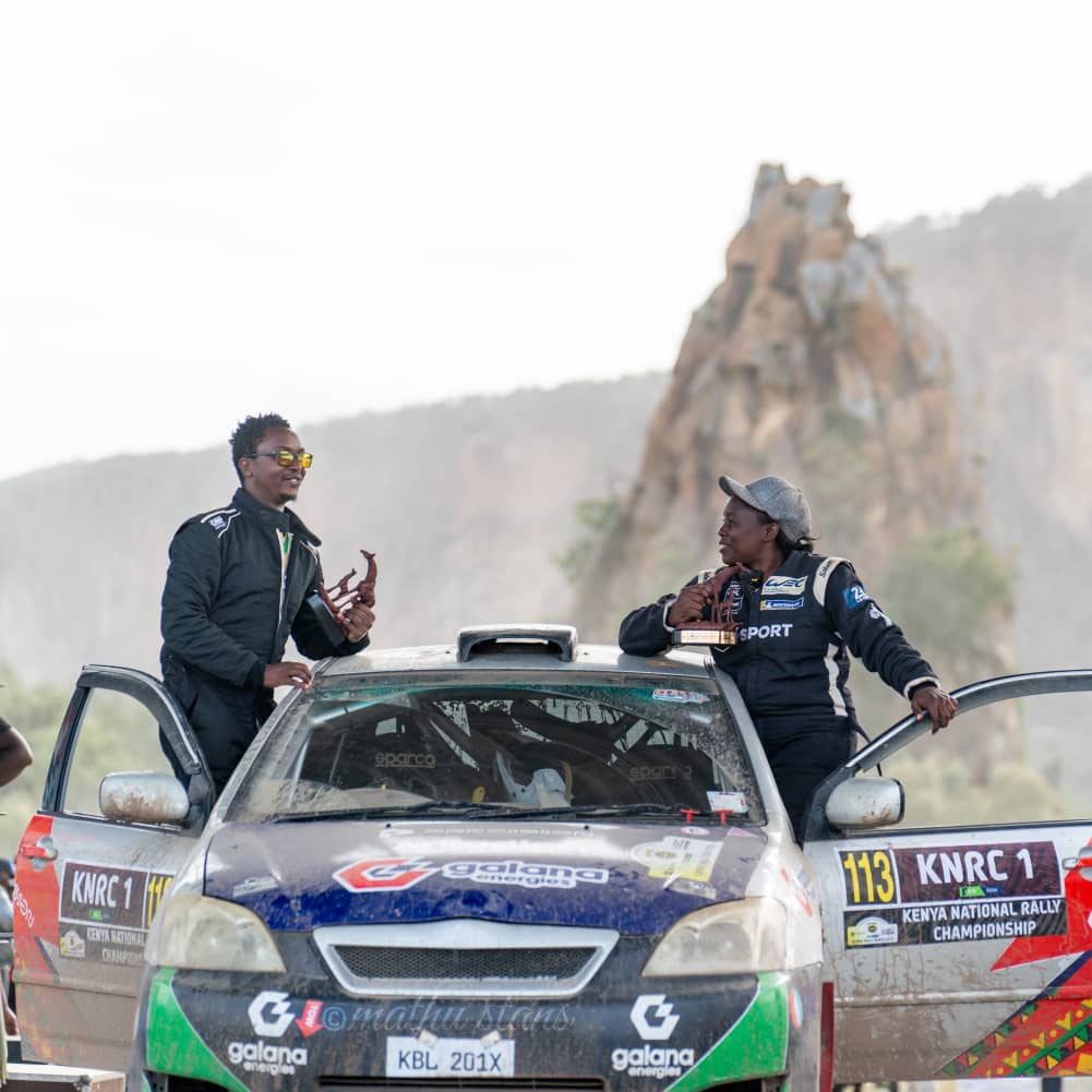 Ugandan co-driver Mildred Kibuuka shines at WRC Safari Rally