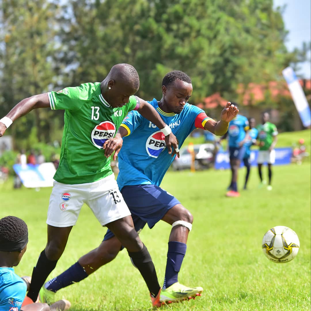Kampala University dominates Mountains of the Moon University in Pepsi University Football League