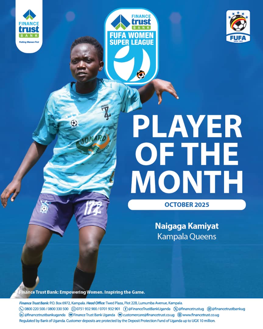 Naigaga and Ininahazwe reign supreme in FUFA Women Super League Awards