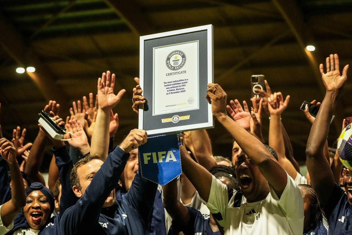 FIFA Staff shatter Guinness World Record with historic multicultural match