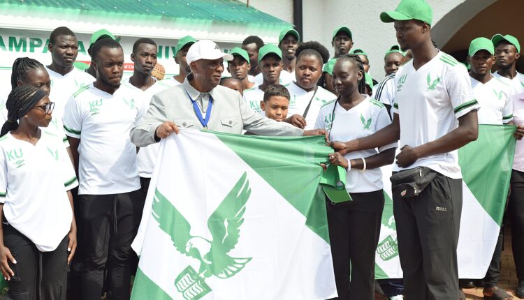 Prof. Badru Kateregga preaches discipline at Kampala University contingent flag off for AUUS Games