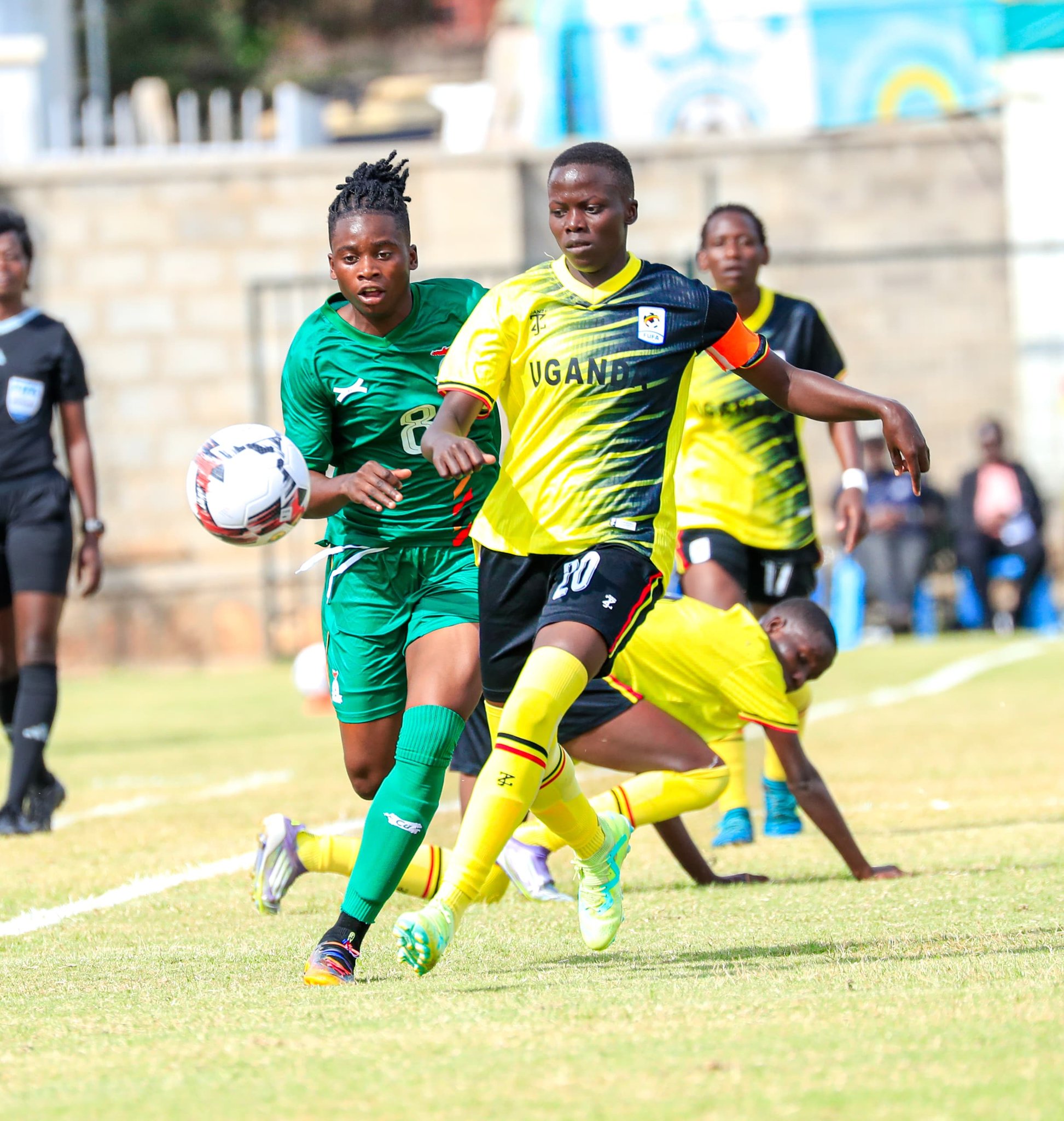 Uganda’s Queen Cranes held by Zambia’s Copper Princesses to 1-1 draw in thrilling first leg