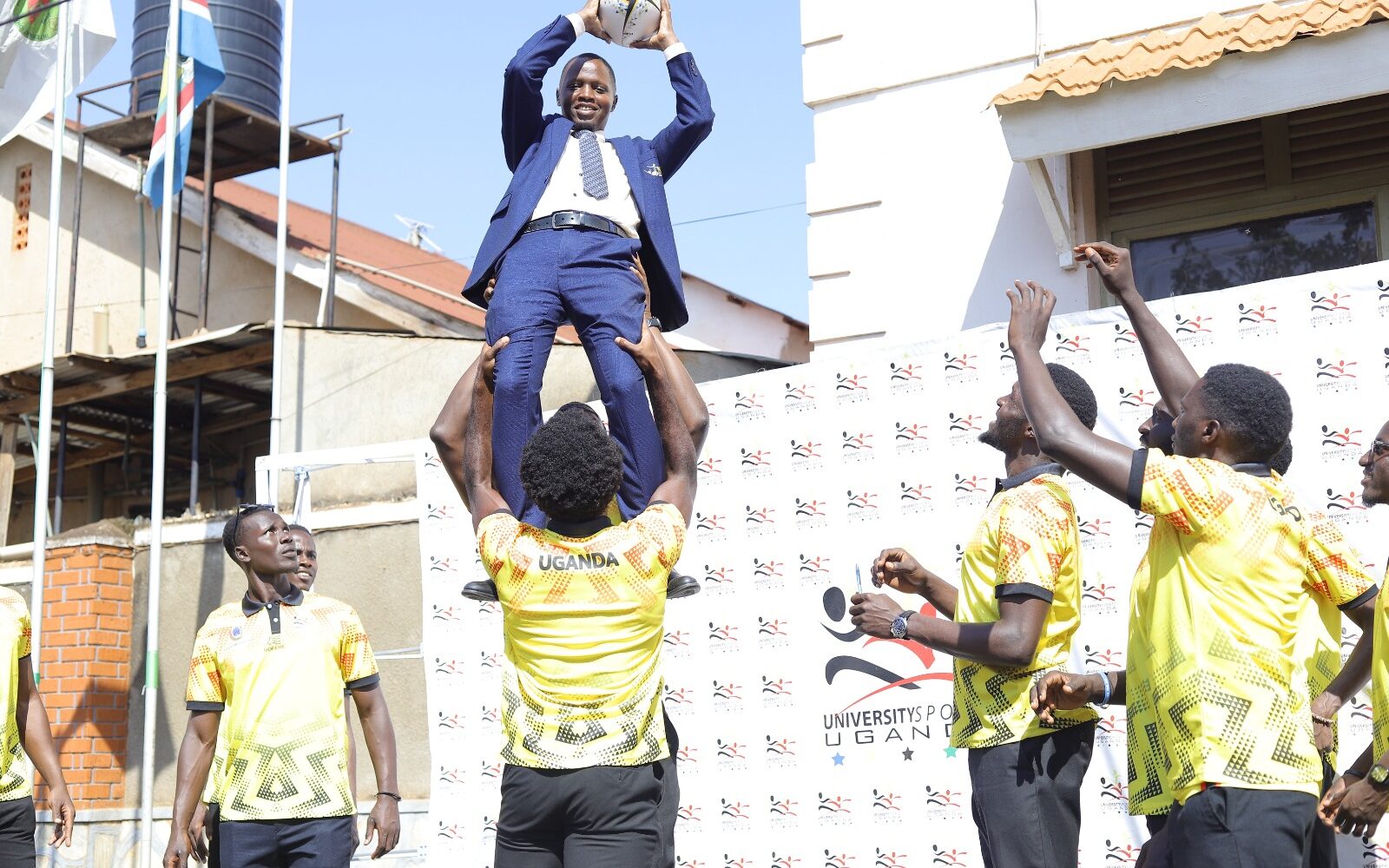 Chebet flags off team Uganda for FISU World University Rugby Sevens Championship