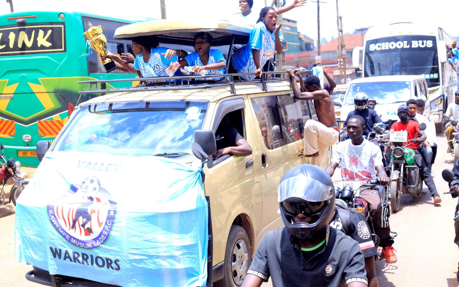 Kawempe gripped by euphoria as Champions League Queens receive heroic homecoming
